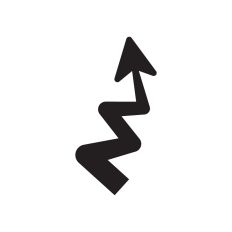 Zigzag arrow