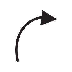 Line arrow symbol