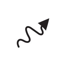 Zigzag arrow