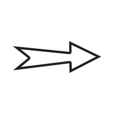 Simple arrow outline
