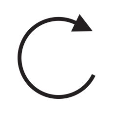 Open circle arrow