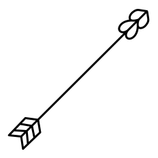 Cupid Arrow Outline