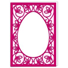Art Nouveau Floral Easter Egg Card