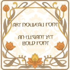  Art Nouveau Font - An Elegant, Hand Drawn Vintage Lettering