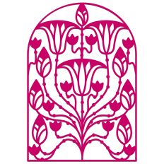 Art Nouveau Lotus Flower Arch