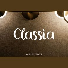 Classia scripr display font