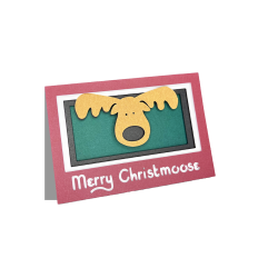 Merry Christmoose 3D layered card