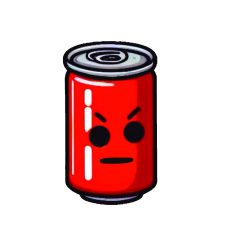 Kawaii Food Angry Red Juice