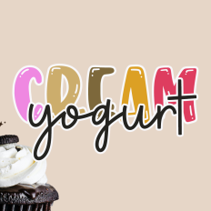 Cream yogurt