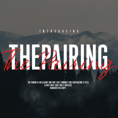 The pairing font duo