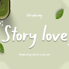 Story love font