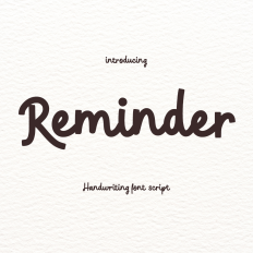 Reminder font