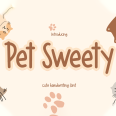 Pet Sweety font