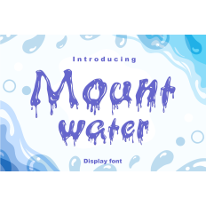Mount water Display font