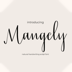 Mangely font