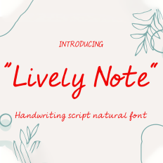 Lively Note font