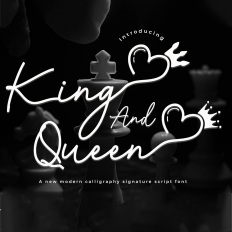 King and Queen font