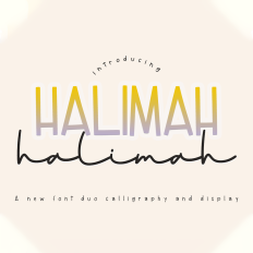 Halimah font duo
