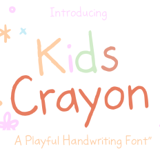 Kids Crayon font