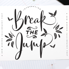 Break the jump font