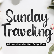 SundayTraveling font script