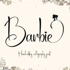 Barbie font script