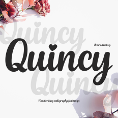 Quincy font