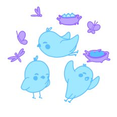 Spring Blue Birds