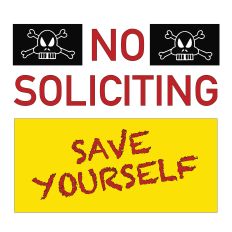 No Soliciting Radiation Levels 5