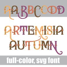 Artemisia Autumn Color Font
