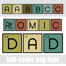Atomic Dad Color Font