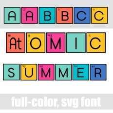 Atomic Summer Color Font