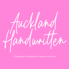 Auckland Handwritten Font