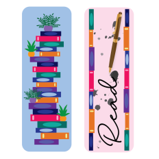 Books and Read Printable Bookmarks