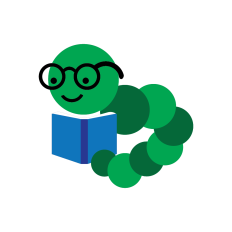 Bookworm reading Book