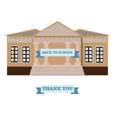 Library Building Greeting Card