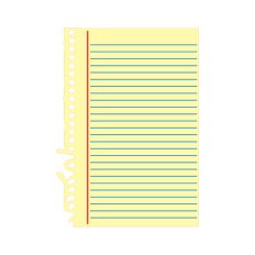Notebook Paper Layered Cut File