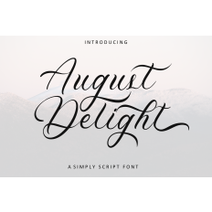 August Delight Font