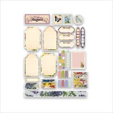 Vintage Shabby Chic Planner stickers for August