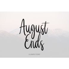 August Ends Font