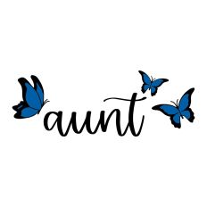 Aunt with Butterflies