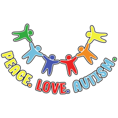Peace. Love. Autism. – Awareness Circle SVG