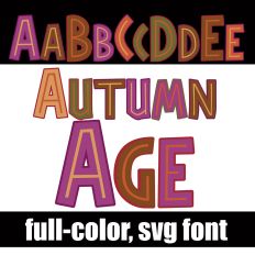 Autumn Age Color Font