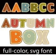 Autumn Box Color Font