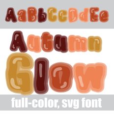 Autumn Glow Color Font