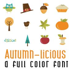 Autumn-licious Full Color Font