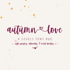 Autumn Love Font Duo