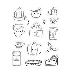 Autumn Sketch Sticker Sheet