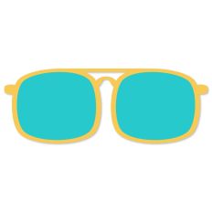 Aviator Sunglasses, Summer Beachwear Design