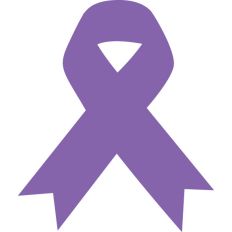Awareness ribbon silhouette